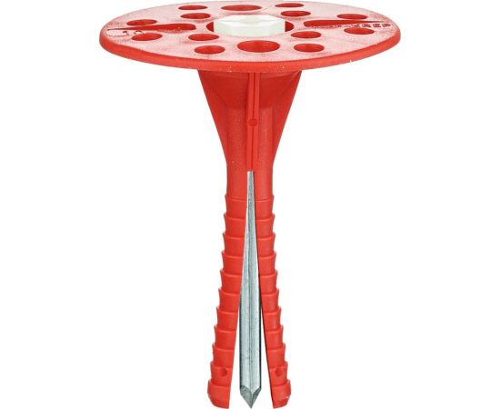 Дюбель для теплоизоляции с металлическим гвоздём с термоголовкой 10х80, 50шт - пакет Tech-Krep 124471 – изображение 2