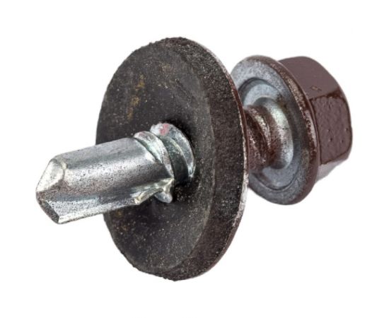 Кровельный саморез Качественный крепеж коричневый 5,5х19 160 шт 0500123 КЧ – изображение 2