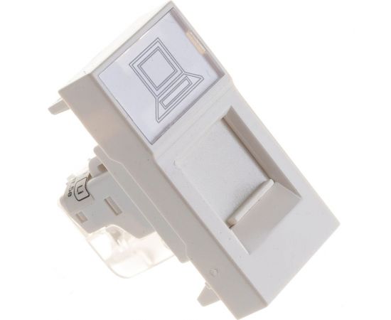 Информационная розетка IEK RJ-45, UTP, категория 5e, 1 модуль CKK-40D-RI1-K01 – изображение 2