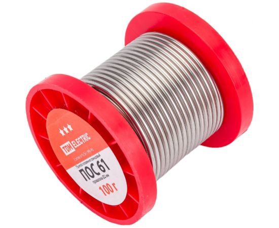 Припой ПОС 61 проволока серия ""Алмаз"" (2 мм, 100 г, ГОСТ 21931-76, катушка) TDM SQ1025-0316 – изображение 2