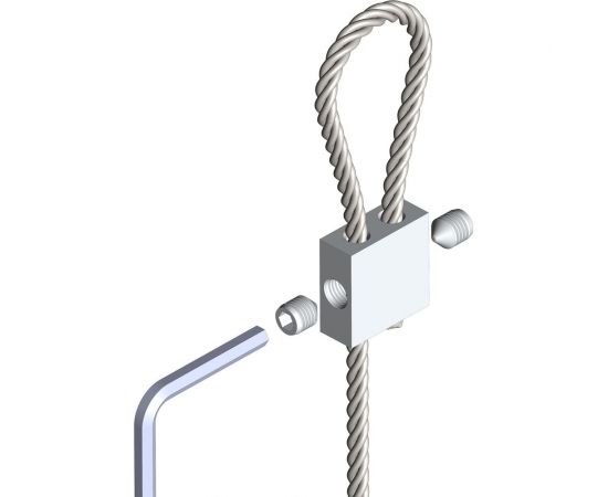 Быстрый зажим для троса УМС диам. 2-3 мм ZT-2-3 – изображение 2