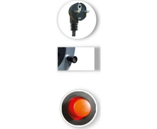 Однофазный удлинитель MTG на катушке металлический, 4X220В MT248В H05VV-F 3x2,50мм2 25м 7627 – изображение 2