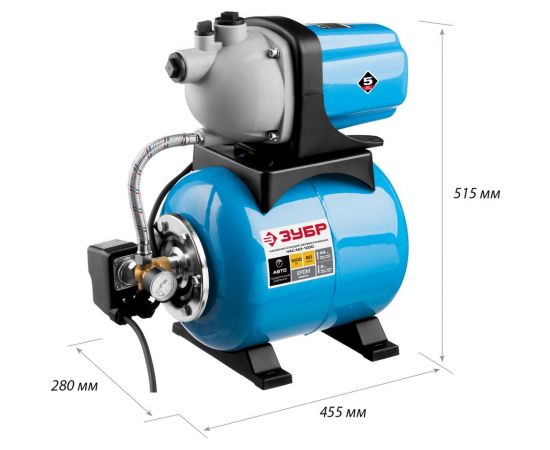 Насосная станция ЗУБР МАСТЕР НАС-М3-1000 – изображение 2