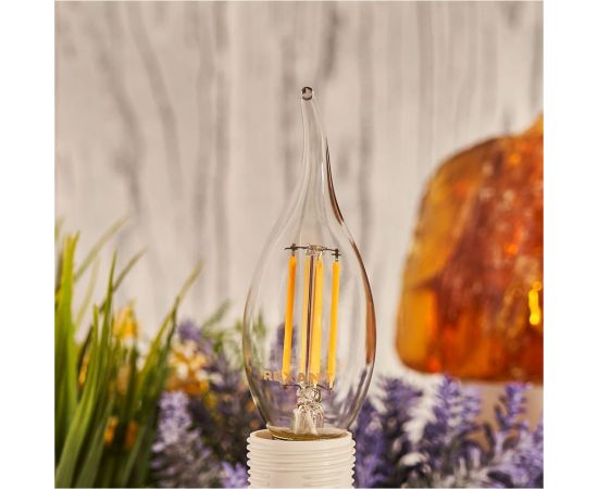 Филаментная лампа REXANT Свеча на ветру CN37 7.5 Вт 2700K E14 диммируемая 604-105 – изображение 2