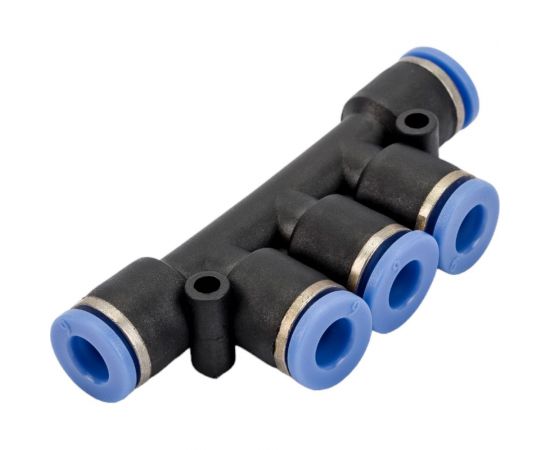 Фитинг цанговый разветвитель на пять входов по 6 мм Pegas pneumatic 5401 – изображение 2