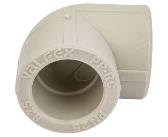 Угольник VALFEX PP-R серый, 25 мм, 90 градусов 10108025Г 127-0475 – изображение 2