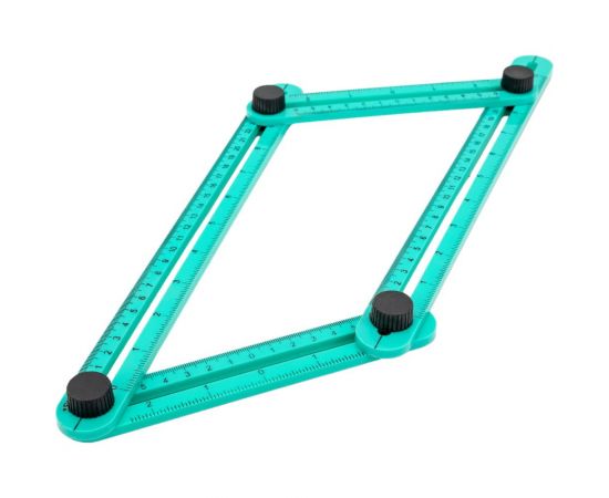 Многофункциональная копировальная пластиковая линейка 4 части Sturm 2040-02-4 – изображение 2