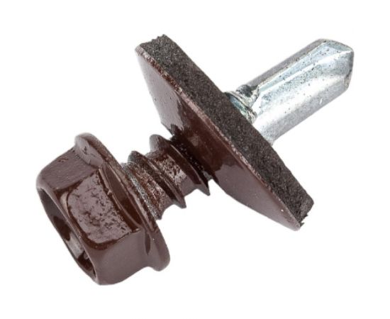 Кровельный саморез Качественный крепеж коричневый 5,5х19 160 шт 0500123 КЧ – изображение 3