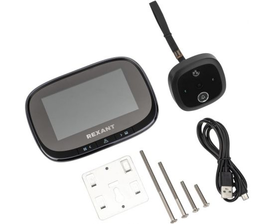 Дверной видеоглазок REXANT dv-115 с дисплеем 4.3 запись фото-видео по движению, ночной режим 45-1115 – изображение 3