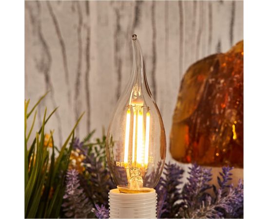 Филаментная лампа REXANT Свеча на ветру CN37 7.5 Вт 2700K E14 диммируемая 604-105 – изображение 3