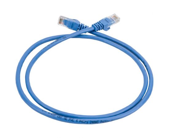 Коммутационный шнур патч-корд IEK ITK кат.5Е UTP, 1м, синий PC03-C5EU-1M – изображение 3