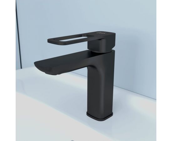 Смеситель для умывальника IDDIS Slide черный SLIBL00i01 – изображение 3