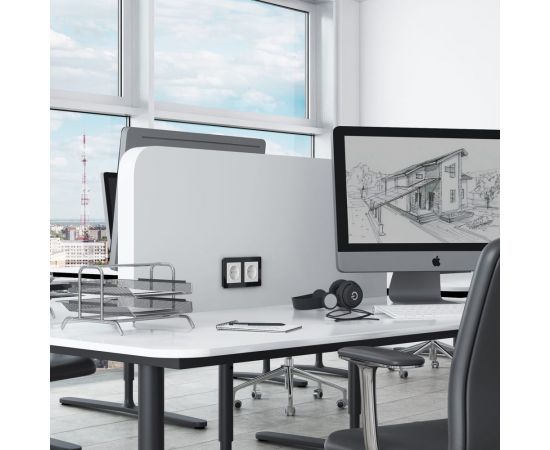 Розетка WERKEL W1171061 с заземлением белый матовый a059265 – изображение 3