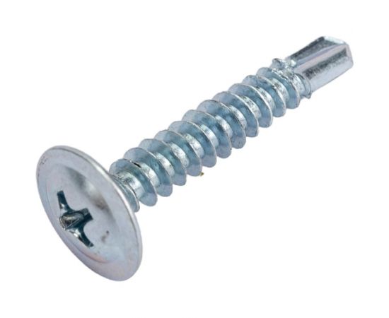 Саморезы Стройбат для тонких пластин с буром оцинкованные 4.2x25 мм 200 шт. 005121 – изображение 3