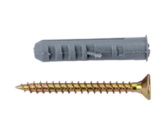 Набор крепления плинтусов VIPкрепеж 6/30 дюбель с усами 30шт/30шт 23002 VIP – изображение 3