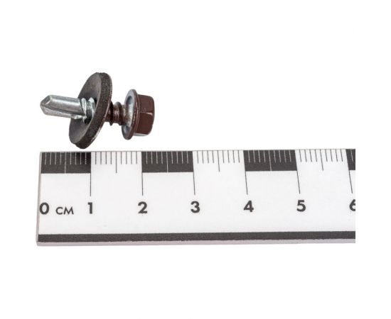 Кровельный саморез Качественный крепеж коричневый 5,5х19 160 шт 0500123 КЧ – изображение 4