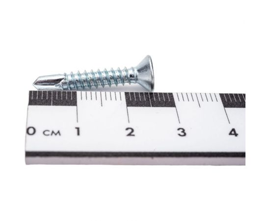 Саморез ZAMETAL 4,2х25 со сверлом и потайной головкой, DIN 7504Р, оц., 1000 шт ZA082266 – изображение 4