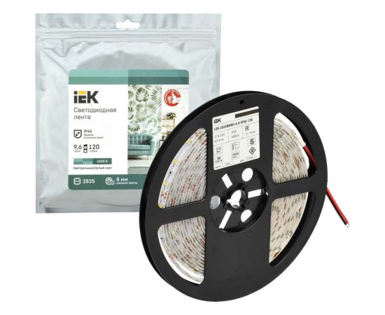 Лента IEK LED 5м LSR-2835NW60-4,8-IP65-12В LSR1-0-060-65-3-05 – изображение 4