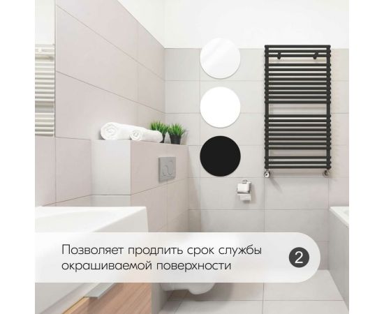 Эмаль для радиаторов отопления аэрозольная в баллончике KUDO матовая чёрная KU-5103 – изображение 4