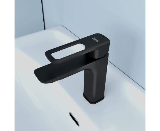 Смеситель для умывальника IDDIS Slide черный SLIBL00i01 – изображение 4