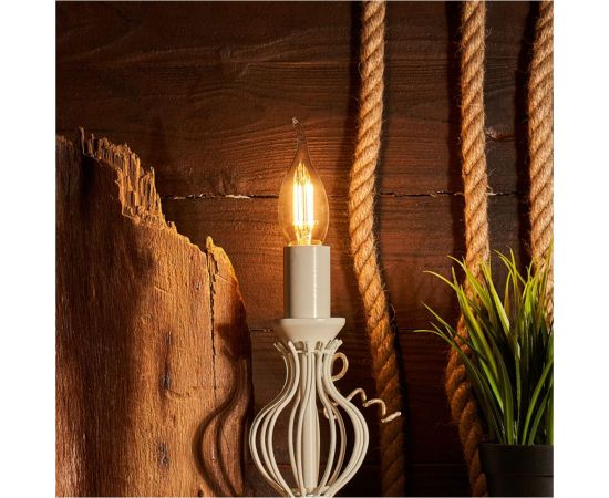 Филаментная лампа REXANT Свеча на ветру CN37 7.5 Вт 2700K E14 диммируемая 604-105 – изображение 4