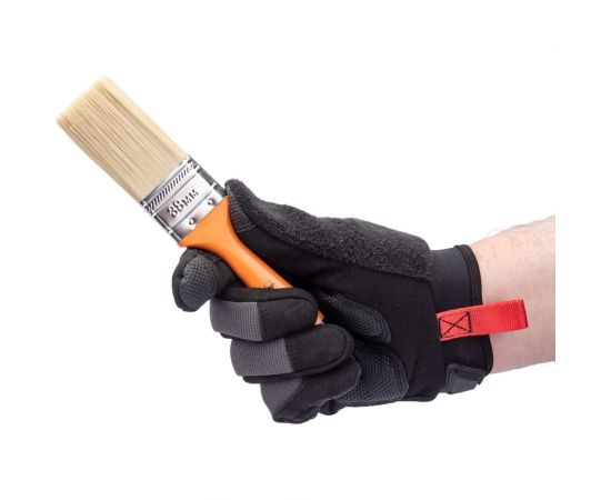 Плоская кисть Петрович 38 мм, искусственная щетина, пластиковая рукоятка 4100002362 – изображение 5