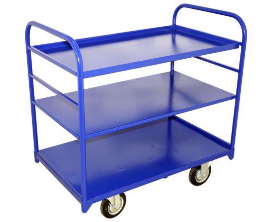 Платформенная тележка с двумя ручками RUSKLAD ТЯ 5, 700x1200 мм, d160 мм ТЯ 5 160 – изображение 5