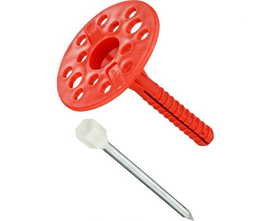 Дюбель для теплоизоляции с металлическим гвоздём с термоголовкой 10х80, 50шт - пакет Tech-Krep 124471 – изображение 5