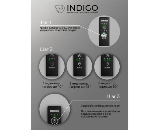 Полотенцесушитель INDIGO Line Trinity (electro) 100/50 таймер, скрытый монтаж, универсальное подключение R/L LСLTE100-50BRRt – изображение 6