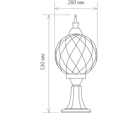 Садово-парковый светильник Elektrostandard Sirius S / черное золото a025303 – изображение 6
