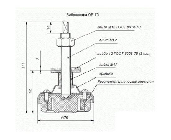 Виброопора IMPERA ОВ-70 – изображение 6