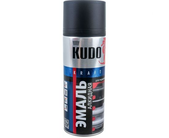 Эмаль для радиаторов отопления аэрозольная в баллончике KUDO матовая чёрная KU-5103 – изображение 8