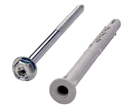 Фасадный дюбель с шурупом Tecfi шлиц TORX, прессшайба 10x140 25 шт 147651 – изображение 8