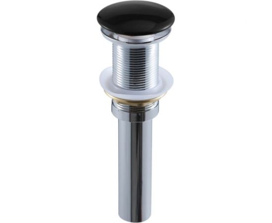 Донный клапан BRONZE DE LUXE черный без перелива (керамическая крышка) 1001B 