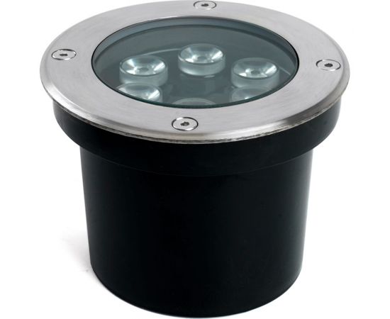 Светодиодный тротуарный (грунтовый) светильник FERON SP2802 6W, AC12-24V, 3000К, D120xH90mm,вн.диаметр:90mm,IP67 48453 