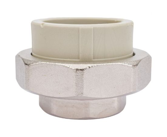 Муфта комбинированная разъемная с внутренней резьбой VALFEX PP-R серая, 50 мм х1 1/2"" 10155040Г 127-0339 