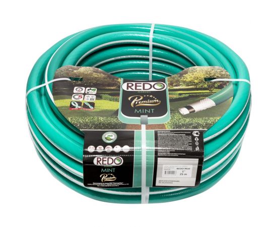 Поливочный армированный шланг REDO Premium Mint пятислойный, 1"", 25 м 610125 