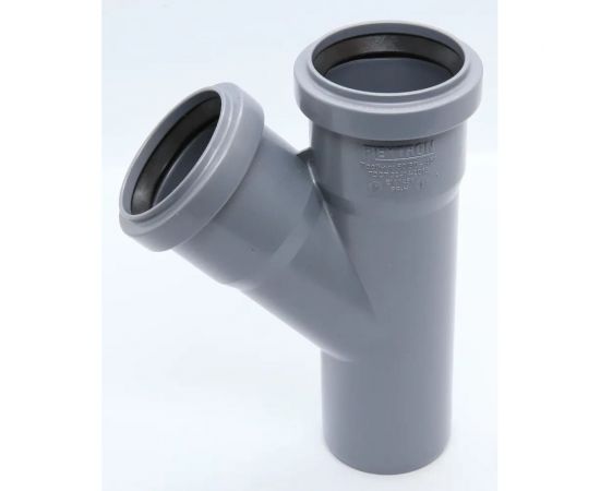 Тройник Flextron D 50 мм 45 градусов, для внутренней канализации 141139 