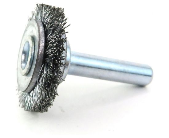 Щетка дисковая 25х5 мм, хв-к 6 мм, гофрированная сталь 0.2 мм для дрели SIT 3146 
