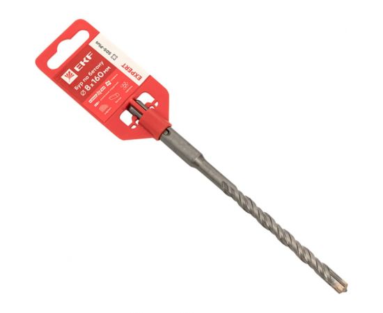 Бур по бетону SDS-plus, 8x160 мм. 4 резца, Expert EKF db-8-160-4x4 