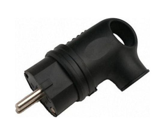 Разборная вилка General Lighting Systems GRV-P-16-СE-G-B-IP44 16А угловая, с заземлением, черная IP44 Рас. 470519 