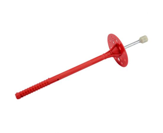 Дюбель для теплоизоляции с металлическим гвоздём с термоголовкой 10х180, 200шт Tech-Krep 130103 