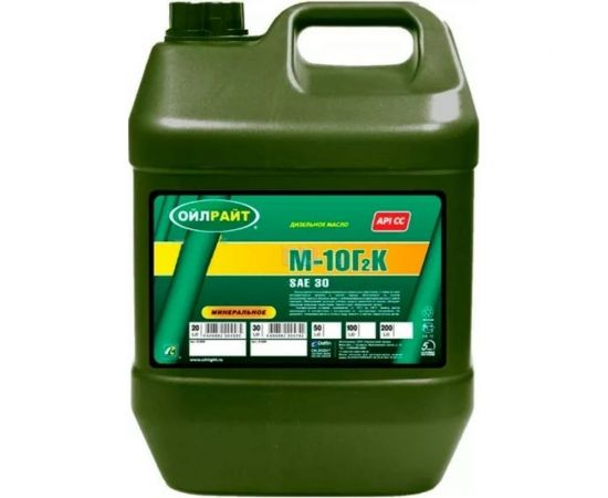 Моторное масло OILRIGHT М10Г2К 20 л 2500 