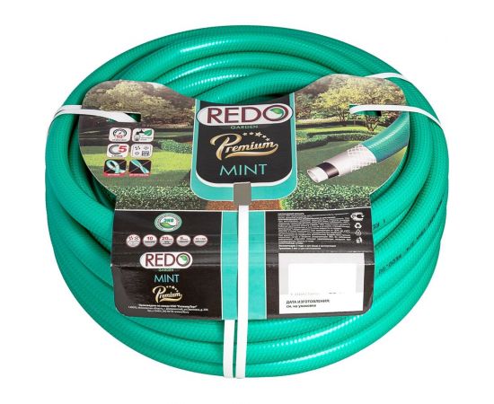 Поливочный армированный шланг REDO Premium Mint пятислойный, 1"", 25 м 610125 – изображение 2