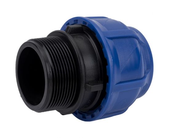 Компрессионная соединительная муфта VALFEX ПНД, с наружной резьбой, 50x2"" 121001150200 – изображение 2