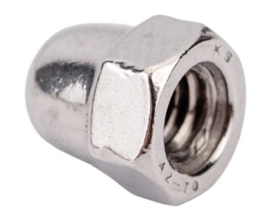 Колпачковая шестигранная гайка DINFIX DIN 1587, нерж. А2, M6, 25 шт. 00-00001924 – изображение 2