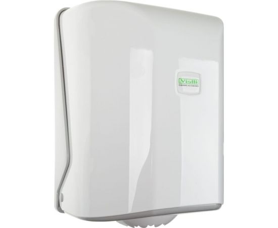 Диспенсер для рулонных полотенец Vialli с центральной вытяжкой белый 12318 OG1 – изображение 2