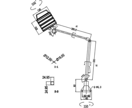 Светильник станочный светодиодный LED F6L 24 В FABTEC 63790 – изображение 2