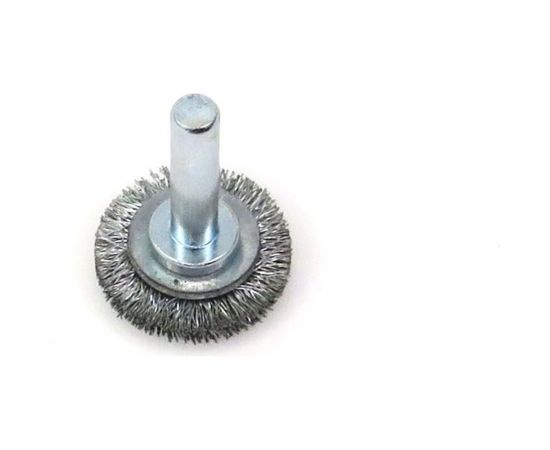 Щетка дисковая 25х5 мм, хв-к 6 мм, гофрированная сталь 0.2 мм для дрели SIT 3146 – изображение 3