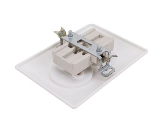 Розетка ООО Ливны-Электро РА 10-010 2-х местная, белая РСф 133 – изображение 3